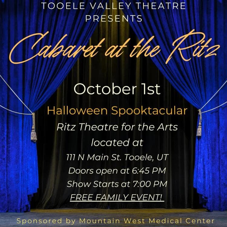 Image for event: Tooele Valley Theatre Cabaret: Halloween Spooktacular