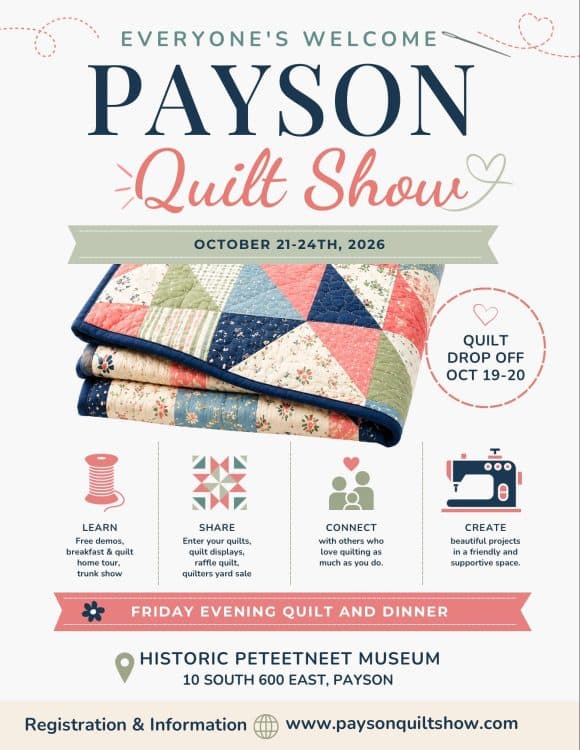 Payson's Annual Quilt Show 2026