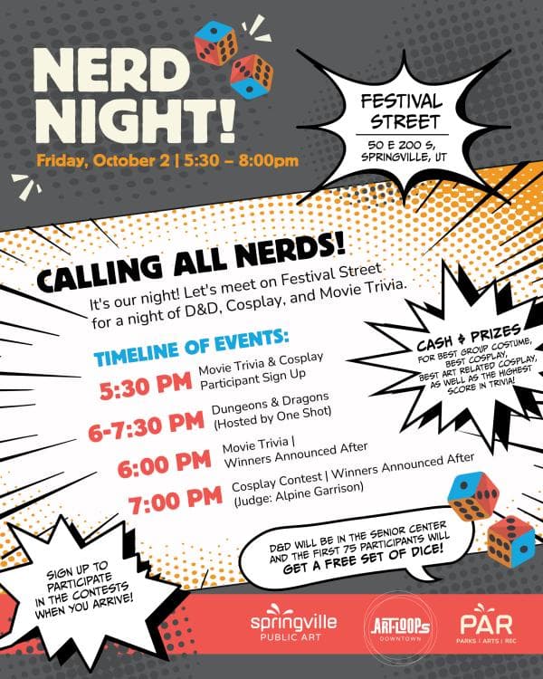 Image for event: Art City Sidewalk Sessions: Nerd Night