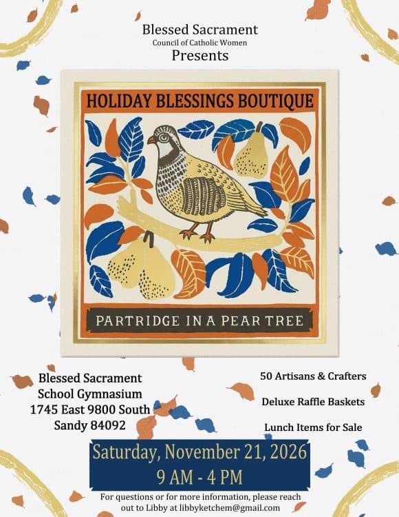 Image for event: Blessed Sacrament Holiday Blessings Boutique