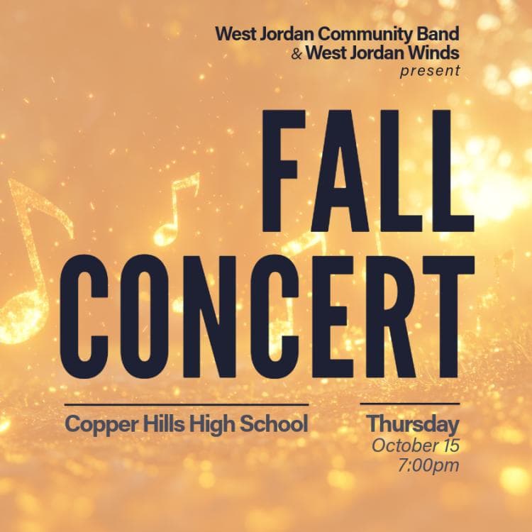West Jordan Community Band & West Jordan Winds Fall Concert
