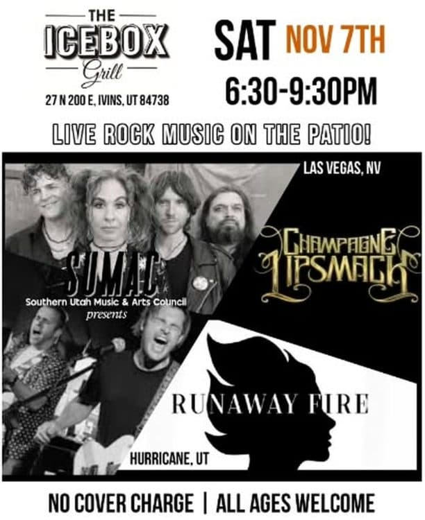 Image for event: Live Rock on the Patio: Champagne Lipsmack & Runaway Fire