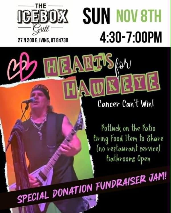 Image for event: Hearts for Hawkeye: Donation Fundraiser Jam & Patio Potluck