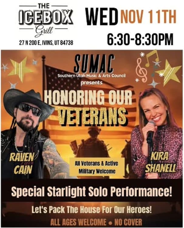Image for event: Honoring Our Veterans: Raven Cain & Kira Shanell