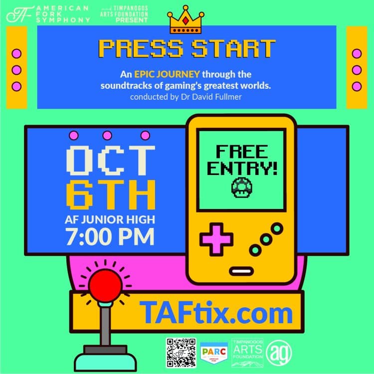 Press Start: American Fork Symphony presents Epic Game and Movie Music