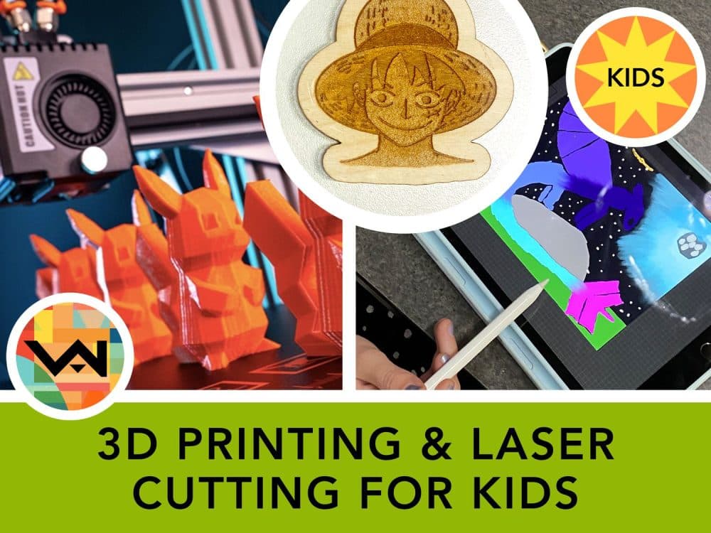 Image for event: 3D Printing & Laser Cutting for Kids (Ages 9-14)