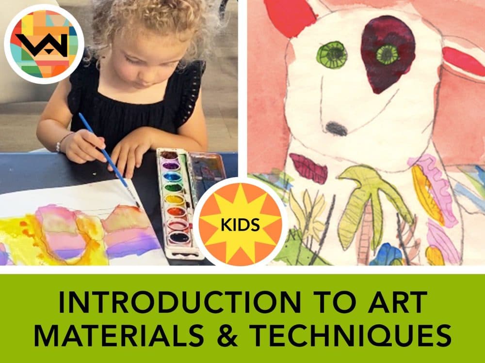 Image for event: Introduction to Art Materials and Techniques for Kids! (Ages 5-11)