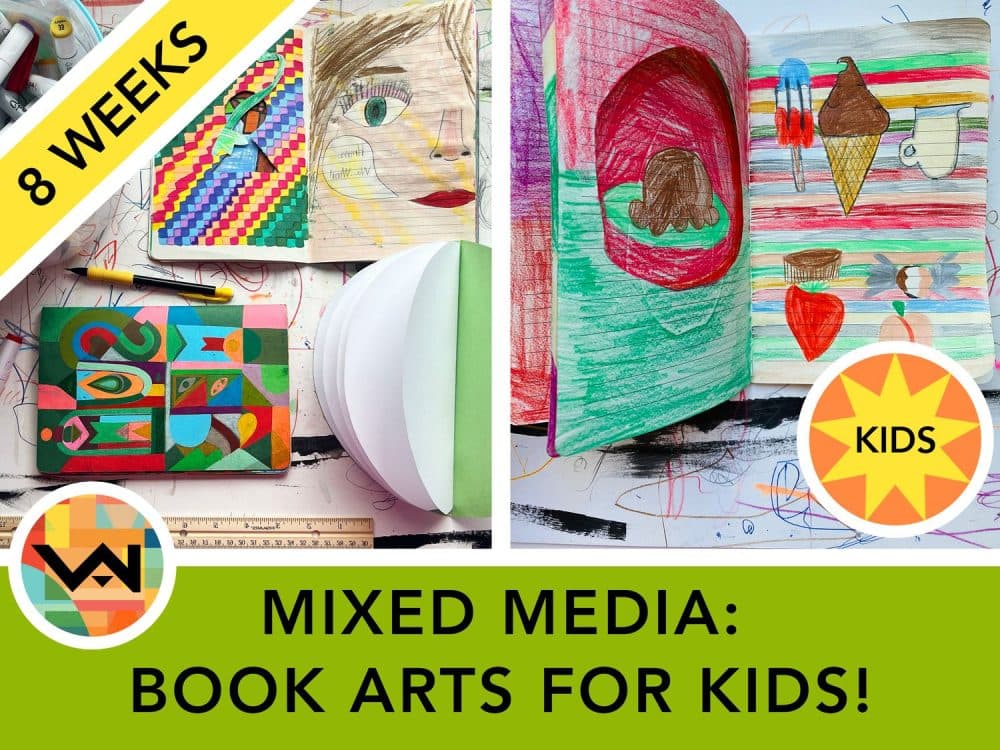 Image for event: Mixed Media: Book Arts for Kids! (Ages 5-11)