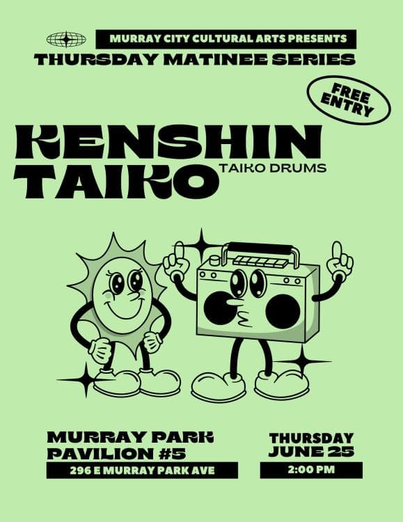 Kenshin Taiko-Taiko Drumming Matinee