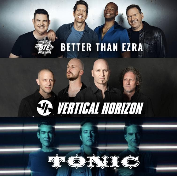 Image for event: Better than Ezra with Special Guests Vertical Horizon and TONIC