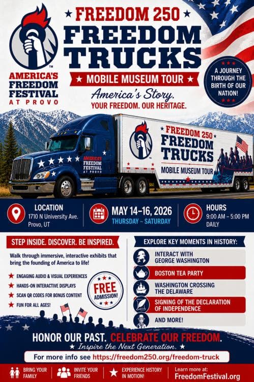 Image for event: Freedom 250 Mobile Museum Truck