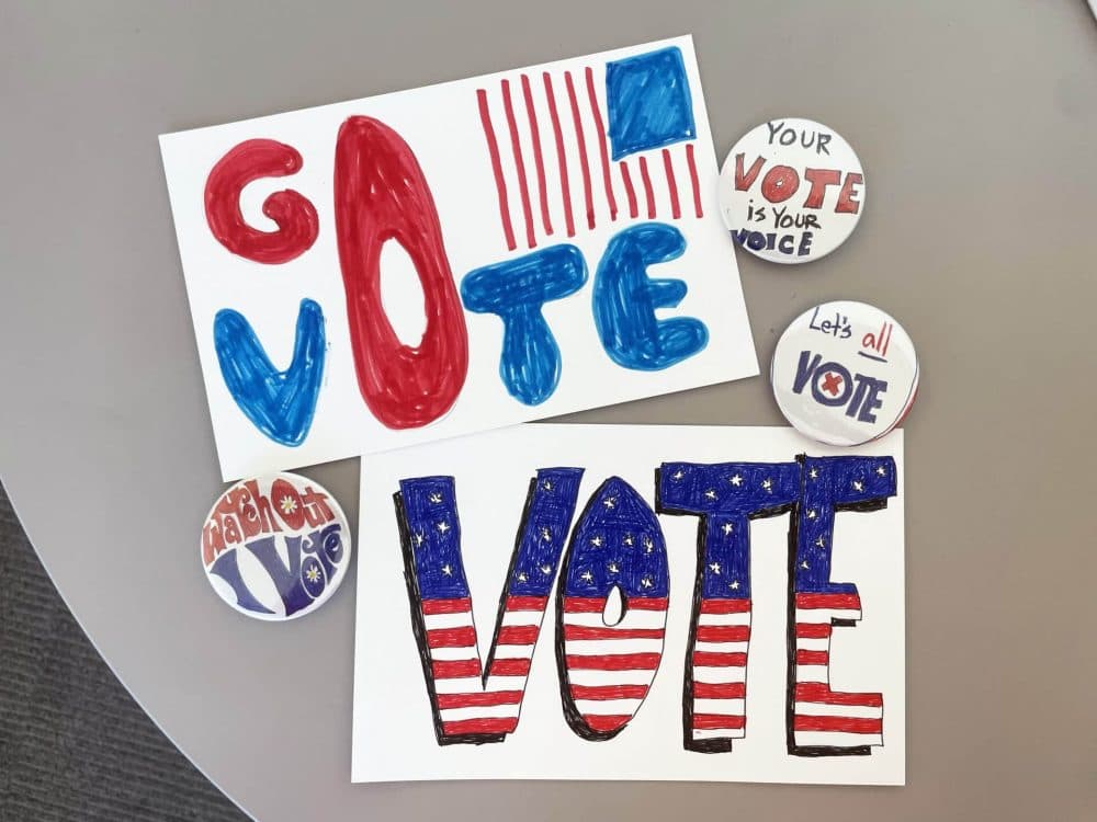 Action Badges + Get Out and Vote Postcard Workshop
