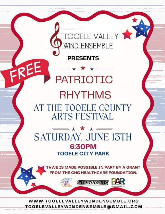 Patriotic Rhythms - Presented by the Tooele Valley Wind Ensemble - at the Tooele City Arts Festival