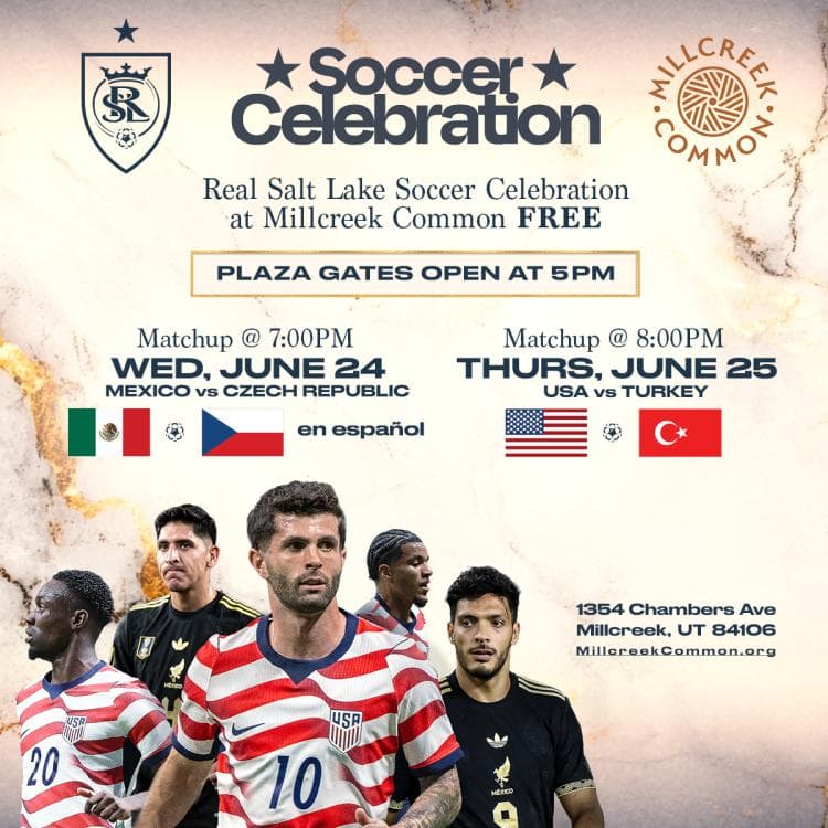 Image for event: Soccer Celebration at Millcreek Common // USA vs Turkey
