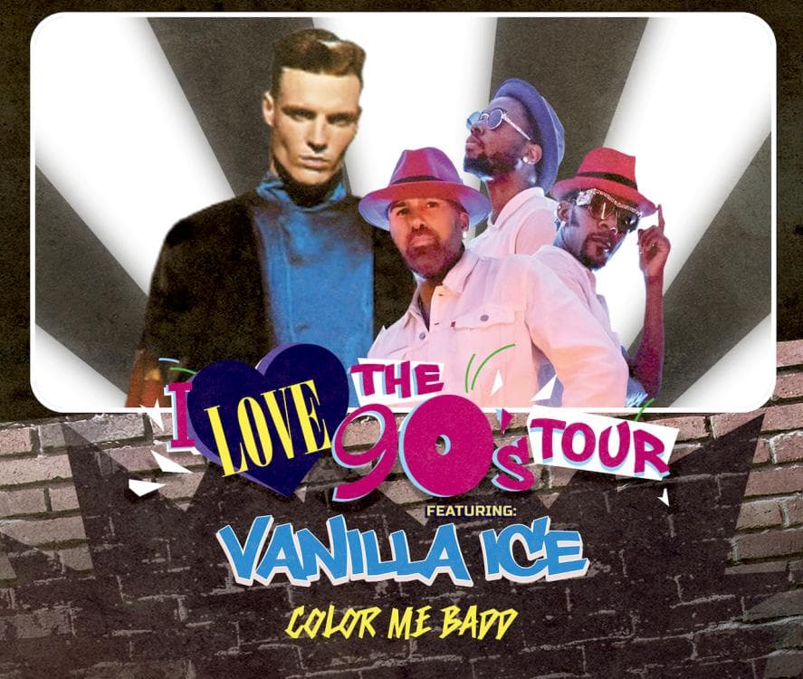 Image for event: I Love the 90s with Vanilla Ice and Color Me Badd