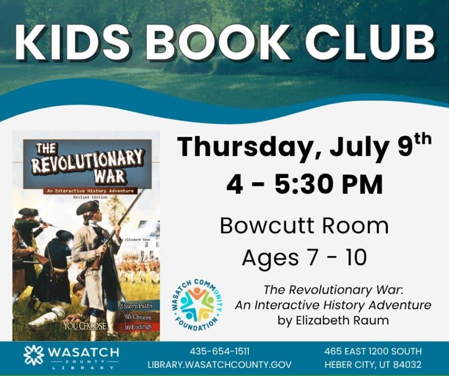 Image for event: Kids Book Club - The Revolutionary War: An Interactive History Adventure