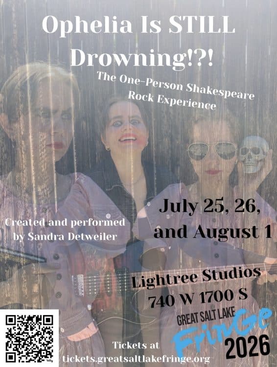 Image for event: Ophelia Is STILL Drowning!?! The One-Person Shakespeare Rock Experience