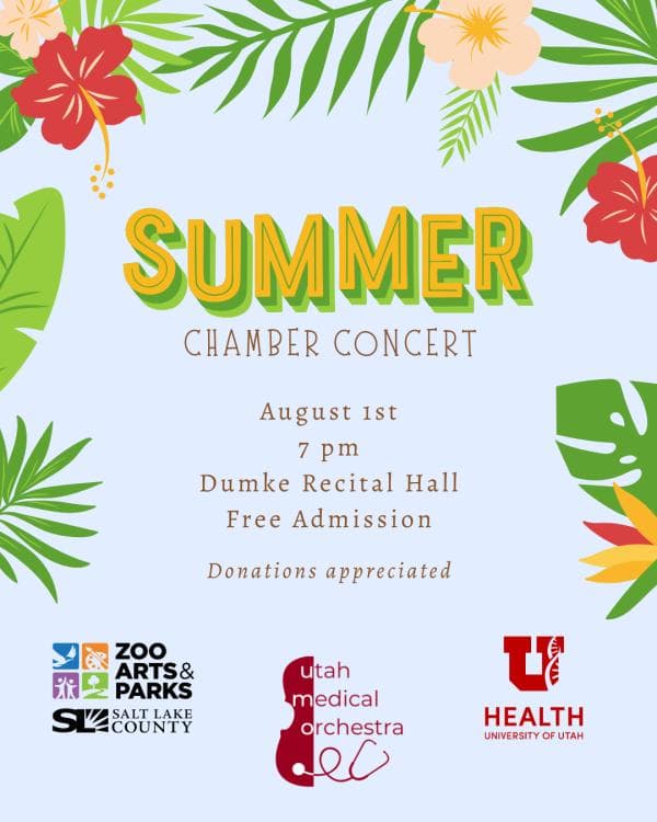 Image for event: Utah Medical Orchestra Summer Chamber Music Concert