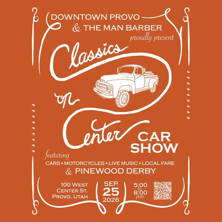 Image for event: Downtown Provo CLASSICS ON CENTER Car Show 2026