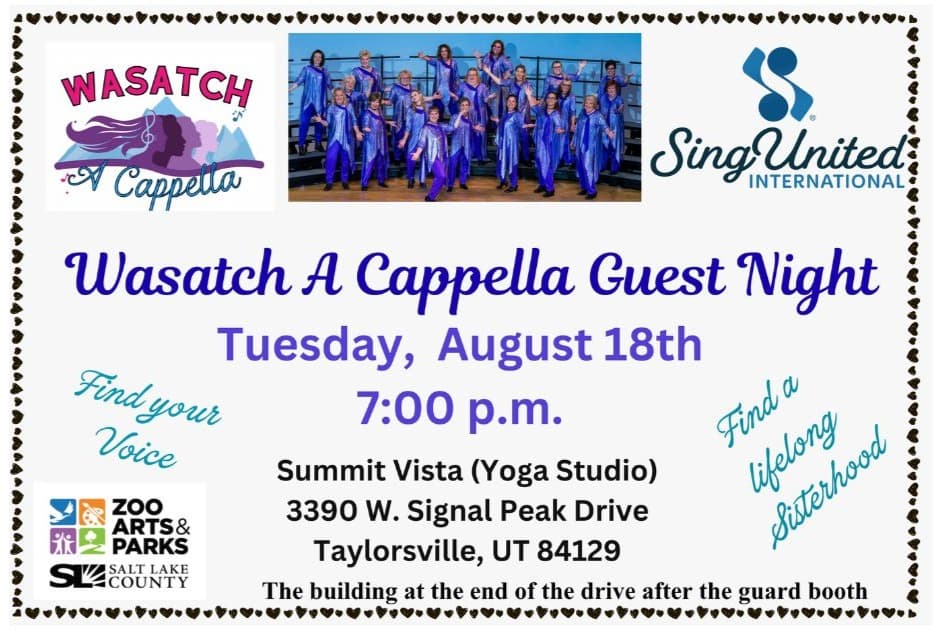 Image for event: Wasatch A Cappella Chorus: Guest Night