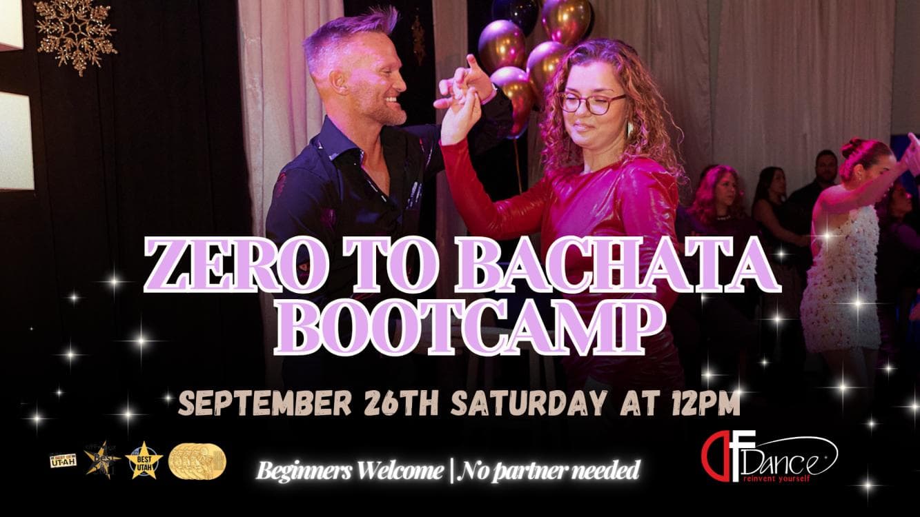 Image for event: Zero to Bachata Beginner Bootcamp: No partner needed