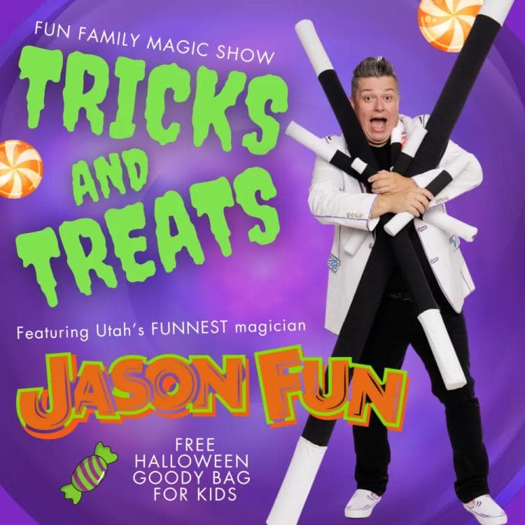 Image for event: TRICKS & TREATS featuring magician Jason Fun