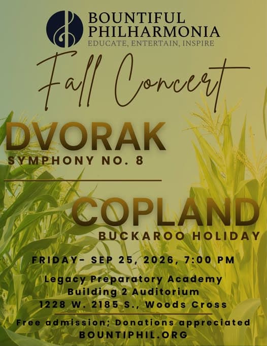 Image for event: Bountiful Philharmonia Fall Concert