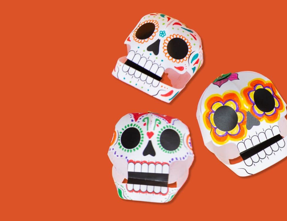Image for event: Third Saturday for Families: Calaveras Paper Skulls