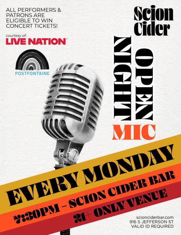 Image for event: Open Mic Mondays