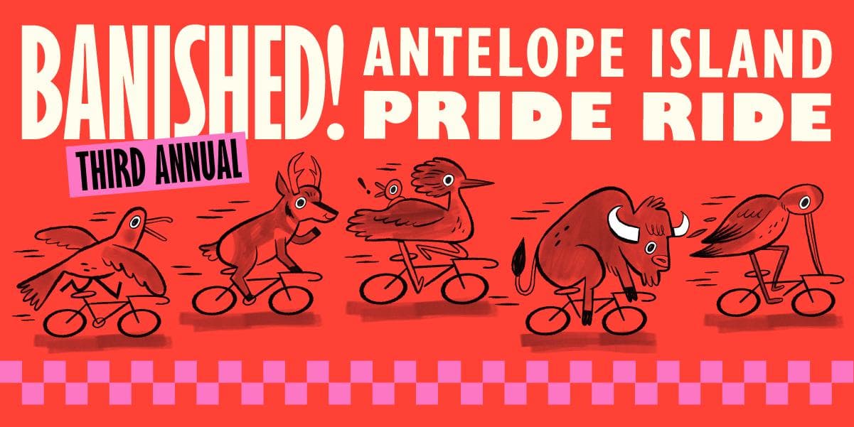 Image for event: Banished! An Antelope Island Pride Ride 2026