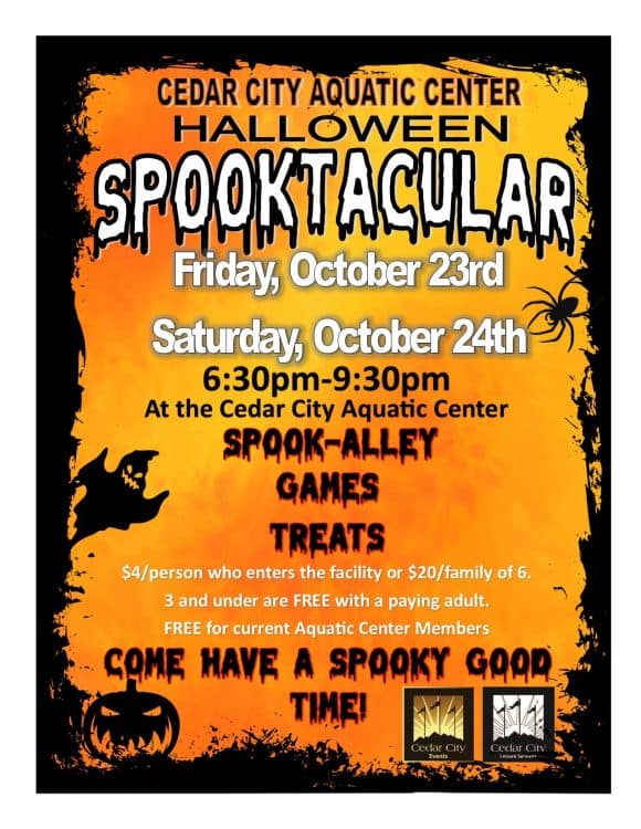 Image for event: Cedar City Aquatic Center Halloween Spooktacular 2026