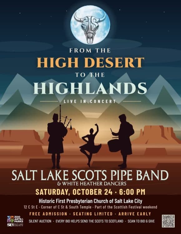 Image for event: Salt Lake Scots Pipe Band and White Heather Dancers Live in Concert