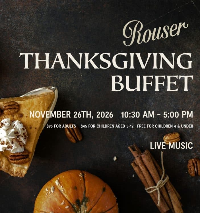 Image for event: 2026 Thanksgiving at Rouser