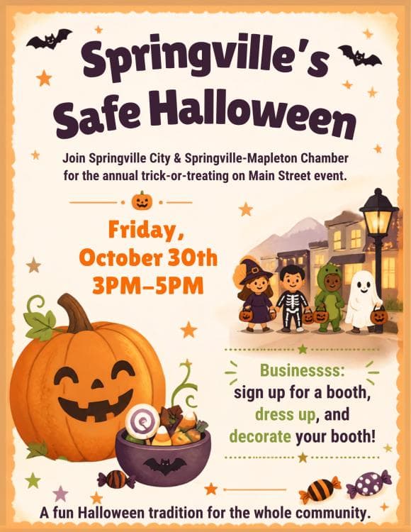 Image for event: Springville’s Safe Halloween 2026