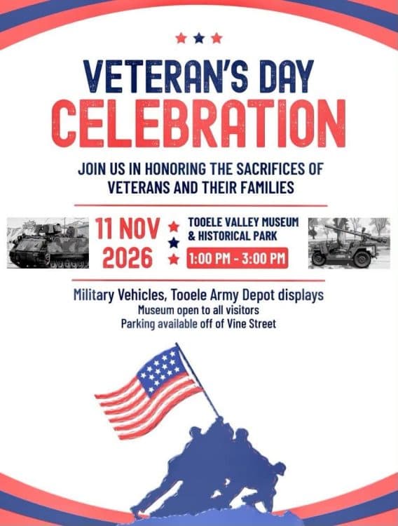 Image for event: Tooele Valley Museum: Veterans Day Celebration 2026