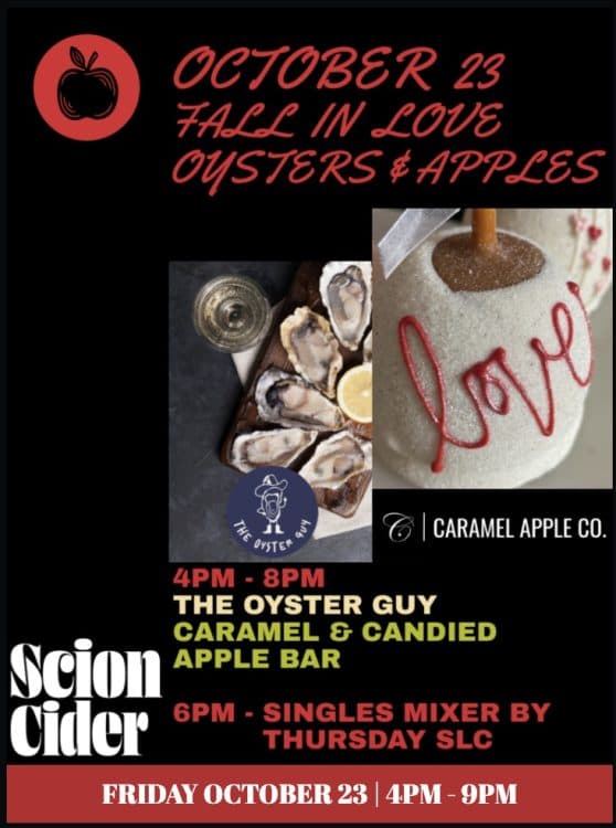 Fall in Love: Oysters & Candied Apple Bar at Scion Cider Bar