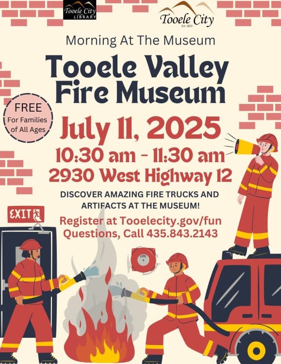 Tooele's Family Mornings at the Museum 2025: Utah Fire Museum